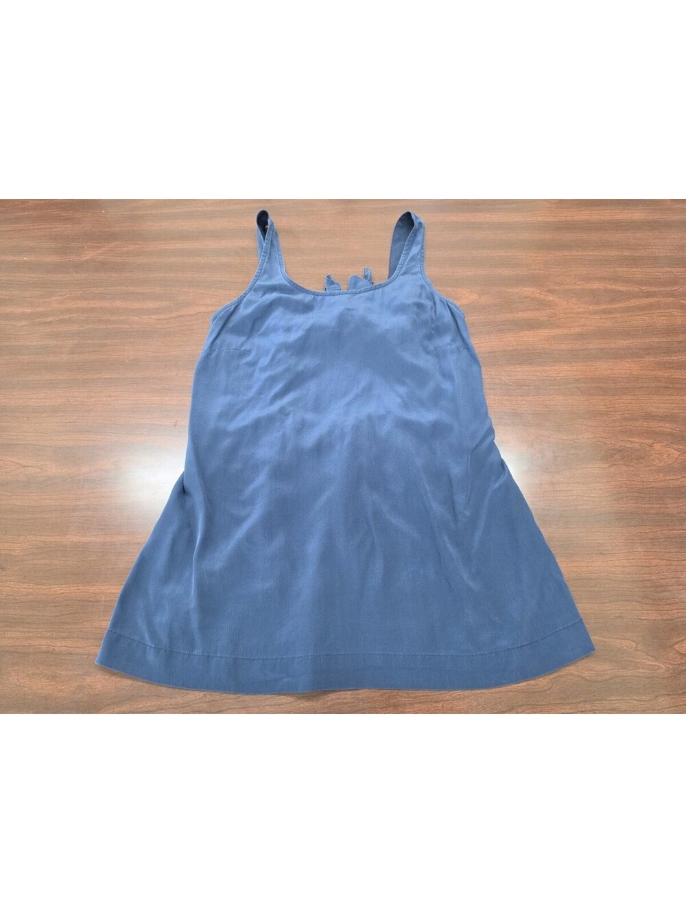 Madewell Womens Blue Cami Tank Top Tie Back Sleeveless XS Minimalist Clean Girl